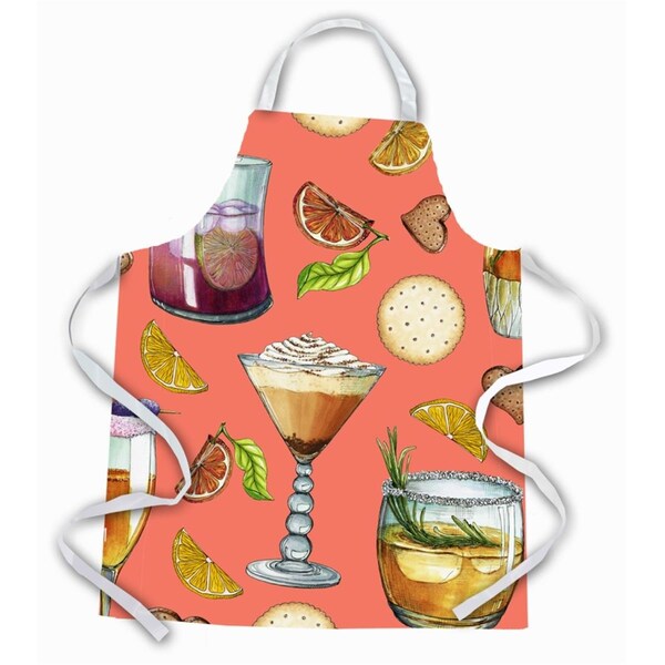 Carolines Treasures Drinks and Cocktails Salmon Apron BB5201APRON - main